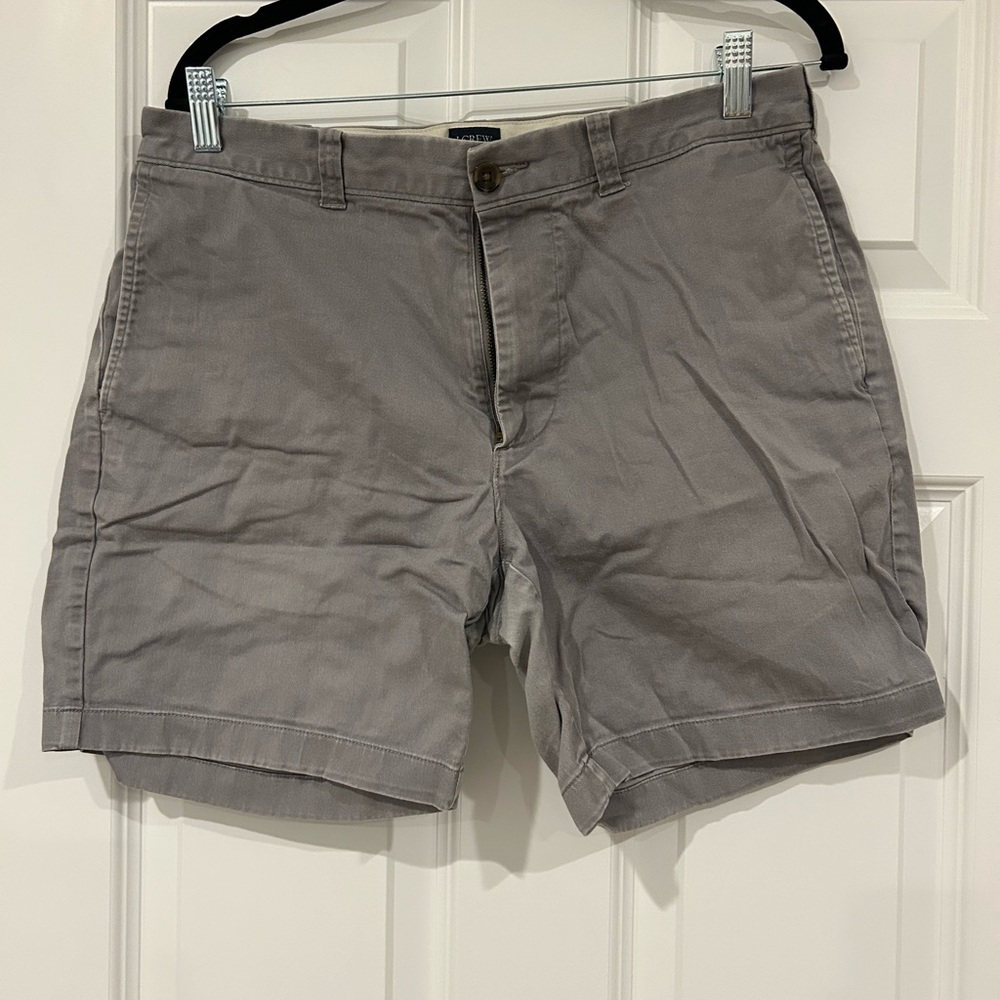 J. Crew Men's Charcoal Flat Front Shorts